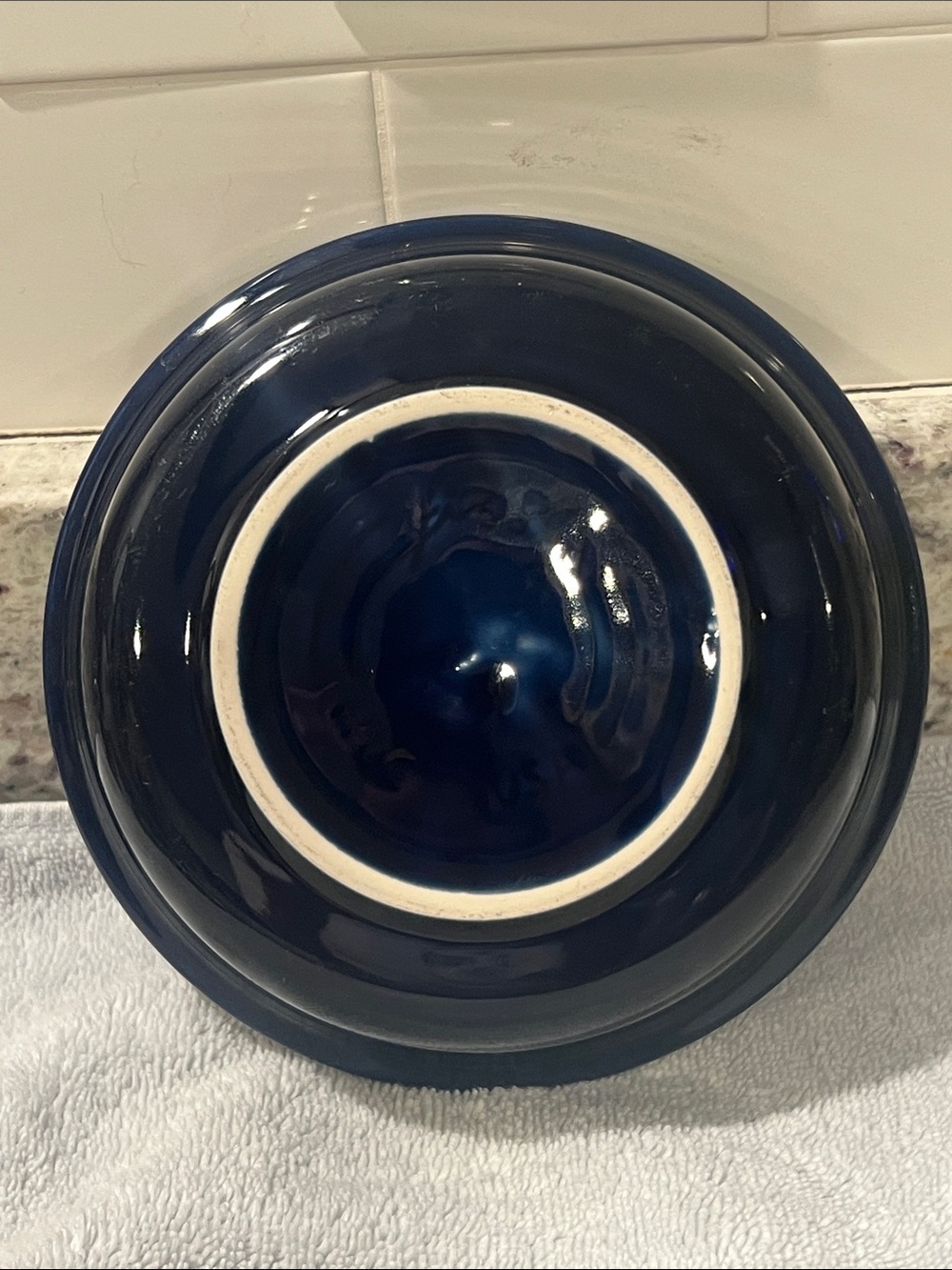 FIESTA 🥣 VINTAGE 90’s GREAT CONDITION COBALT BLUE CEREAL SOUP BOWL DISH - Picture 8 of 9